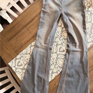 We The Free Penny Pull-On Flare Jeans in Back Alley Blue